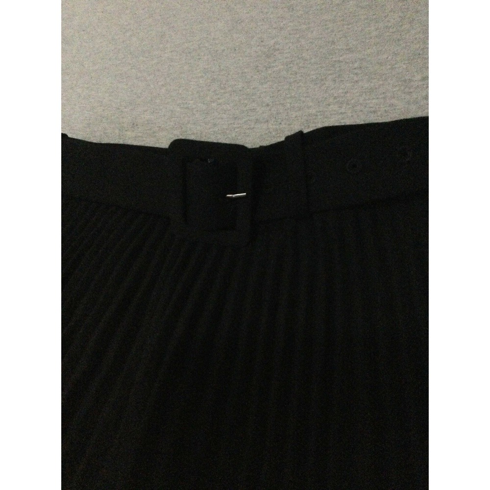 Zara Pleated belted Skirt Size small mixed fabric heavy - Picture 2 of 13
